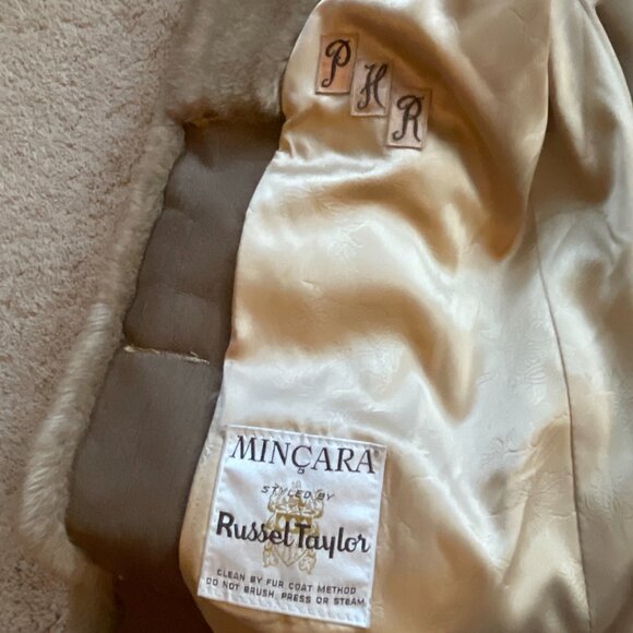 Vintage Faux Fur Mincara Styled By Russel Taylor Long Brown 1960s Classic Coat - Picture 8 of 9